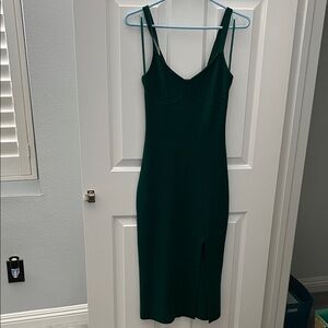 Abercrombie & Fitch Dark Green Midi Dress
